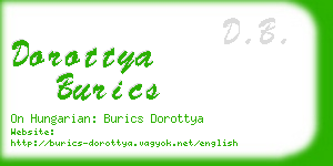 dorottya burics business card